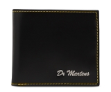 Dr. Martens Men'S Smooth Fold Wallet Black Smooth
