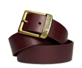 Dr. Martens Smooth Leather Buckle Belt Cherry Red Smooth